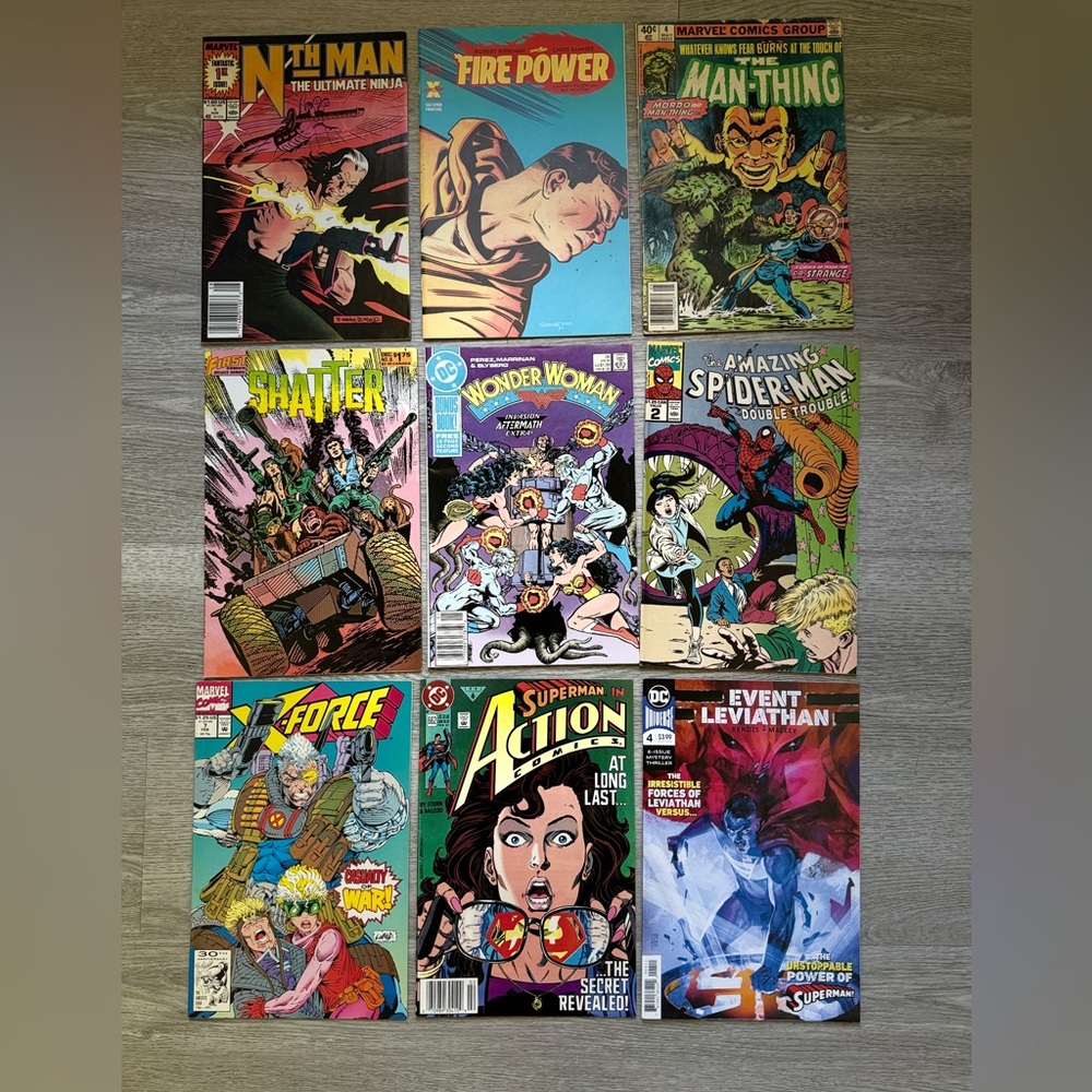 Comic Book Collection with Vibrant Covers